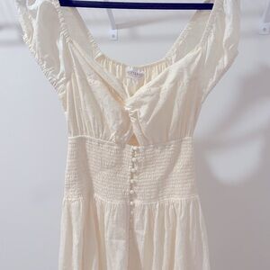 Shyanne offwhite boho waterfall dress